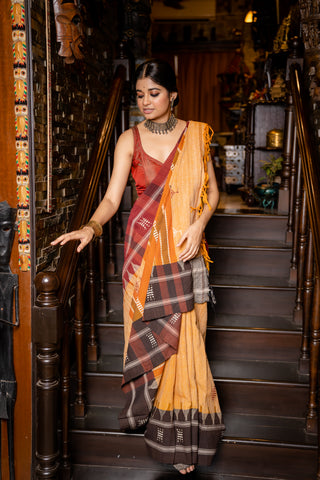 naturally dyed handwoven cotton kotpad